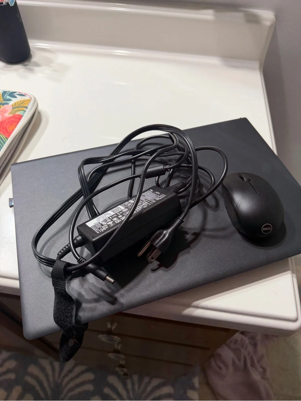 Dell Matte Black Laptop with Center Logo